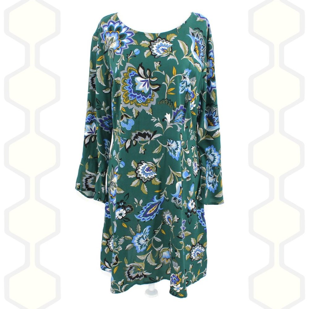Old Navy Dress Long Sleeve Green 12P